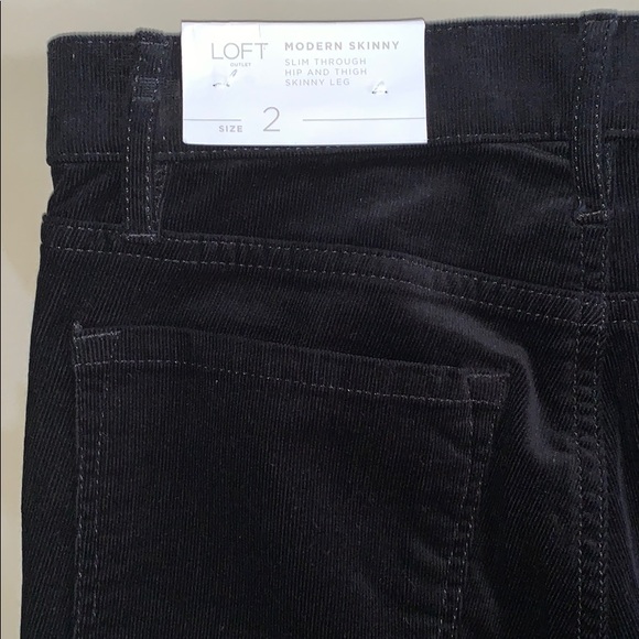 NWT LOFT Velvet Skinny Pants - Picture 6 of 7